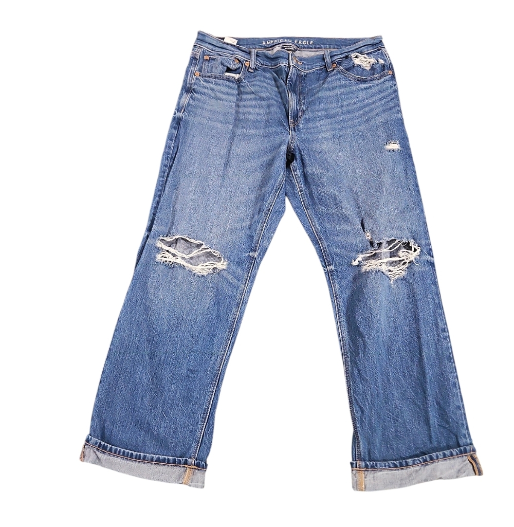 American Eagle Outfitters Blue Boyfriend Jeans - Picture 2 of 9